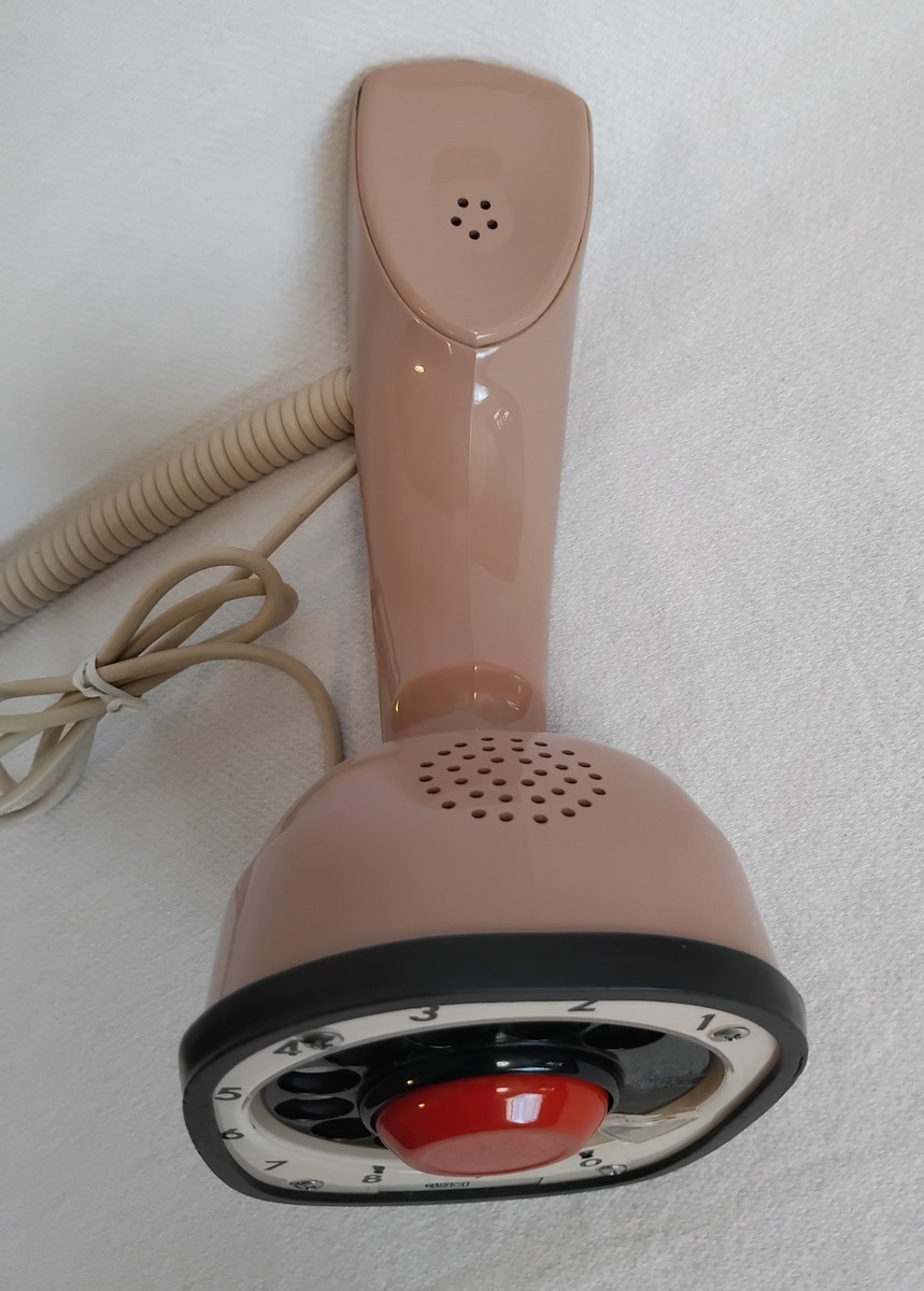 Ericofon rotary dial phone in the Sandle wood color | Old Phone Shop