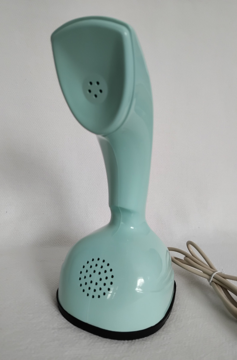 Aqua Mist Ericofon telephone is a fully working phone that looks