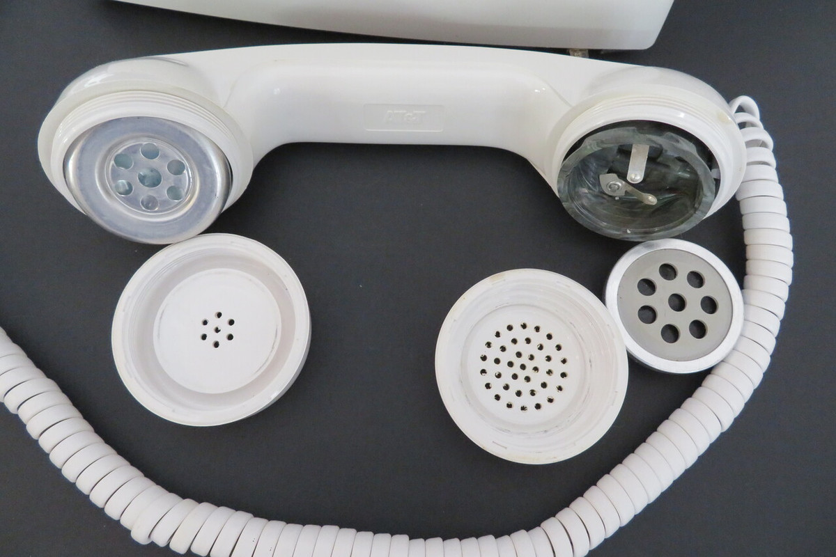 White 2554 wall telephone made by AT&T | Old Phone Shop