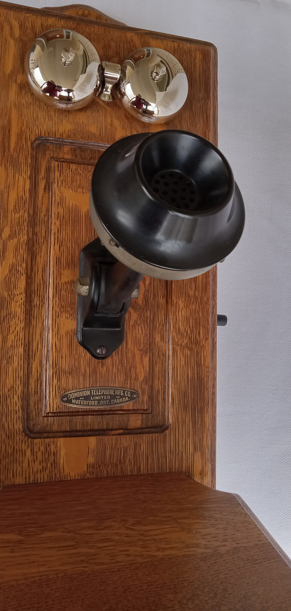 Dominion Wooden Wall phone Working model - Old Phone Shop Store