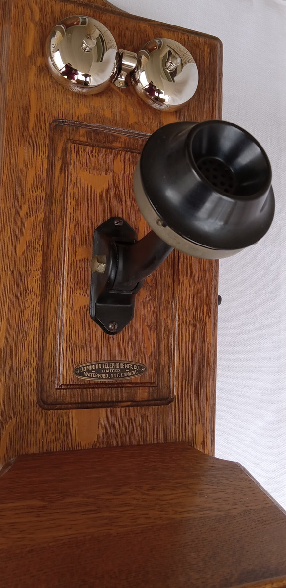 Dominion Wooden Wall phone Working model - Old Phone Shop Store