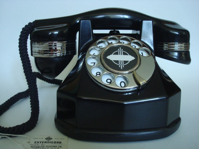 Automatic Electric AE34 Working Art Deco Telephone with Nickle