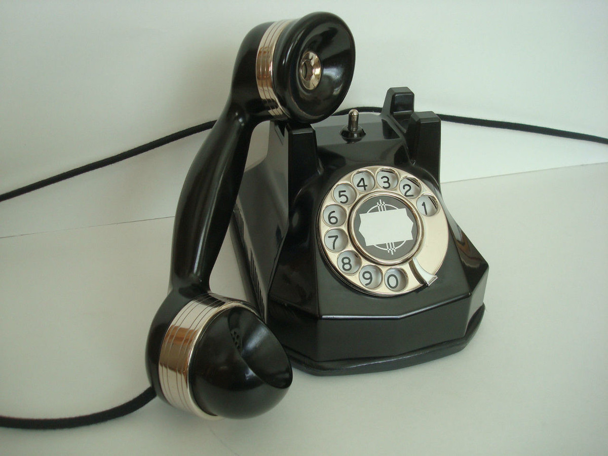 Automatic Electric AE34 Working Art Deco Telephone with Nickle