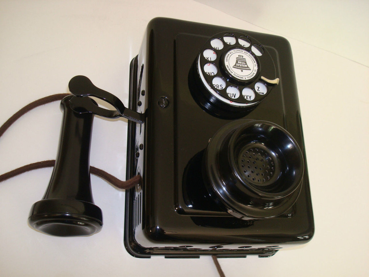 Antique Telephone, Western Electric 653A wall telephone . This