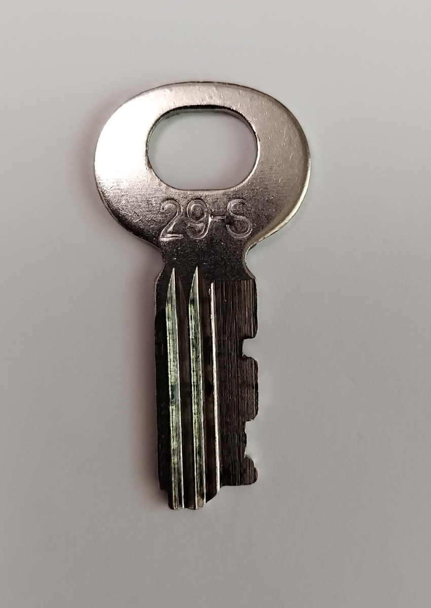 29S key for the 3 slot payphone upper housing lock
