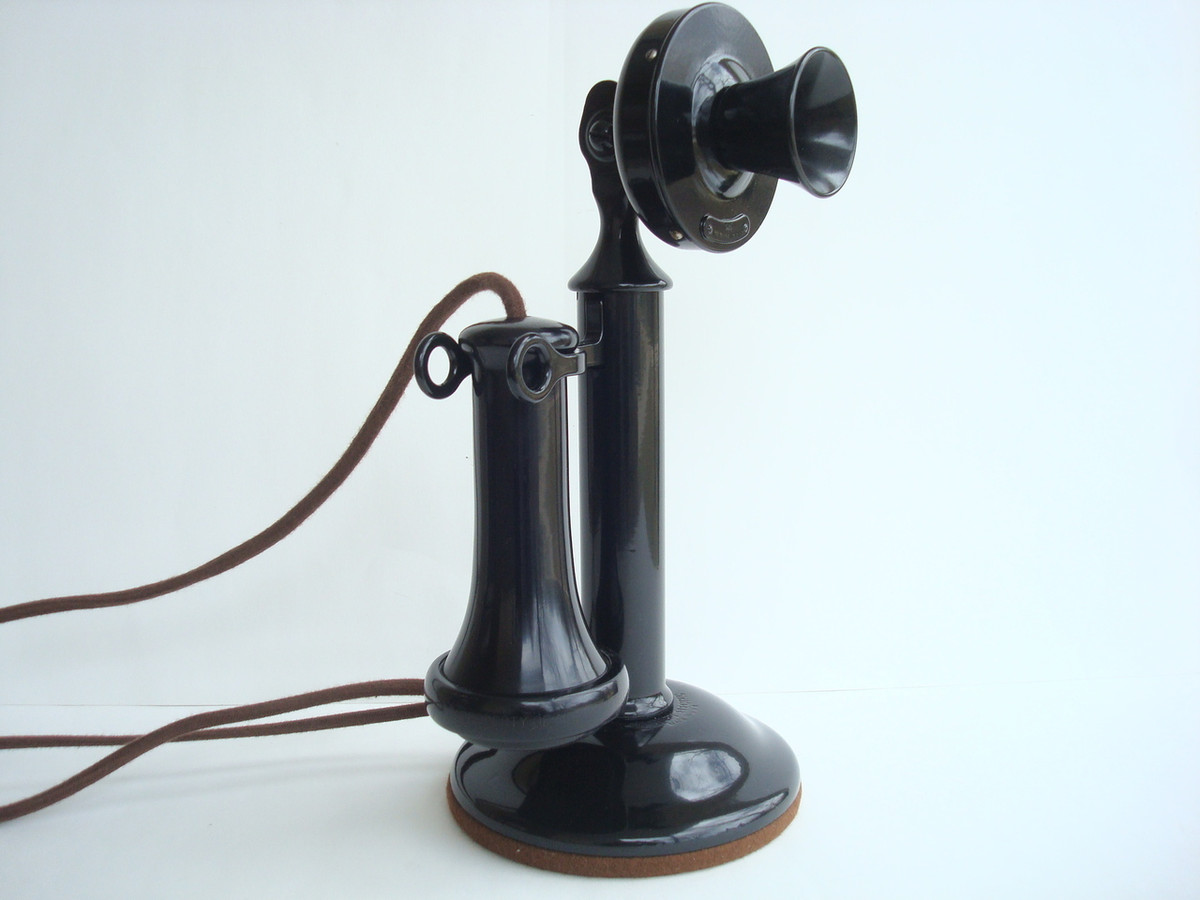 WESTERN ELECTRIC COMPANYアンティークのろうそく型電話機 Western Electric 40AL candlestick telephone