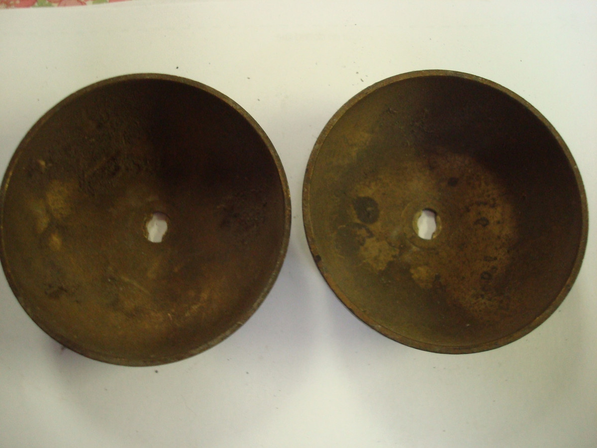 Details about   ONE PAIR VINTAGE 54B Brass Ringer Bells 1 7/8" for Telephone or Crafts 