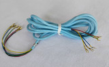 Princess Line cord 5 conductor 7ft  Light Blue/ Turquoise 