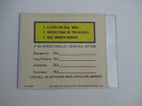  	Automatic Electric payphone Middle instruction card
