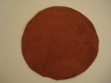 Candlestick Telephone Round base telephone bottom cover leather brown suede