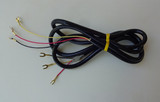 Black rubber handset cord 