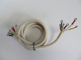  Ivory Cloth handset cord for French phones NOS