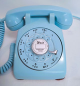 Aqua blue 500 Telephone Western Electric FANTASTIC condition