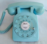 Aqua blue 500 Telephone Western Electric 