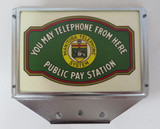 Canadian top flag sign 3 slot payphone Canadian top flag sign 3 slot payphone