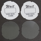    Automatic  Electric " Script " White dial number cards  and  Acetate discs 