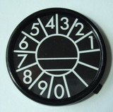 Dial center ring with number card  4pc set