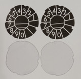  Automatic Electric Dial number cards black and lucite discs