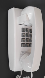   White 2554 wall telephone Touch tone AT&T NOS