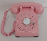 Pink  500 phone Rotary Western Electric desk phone 1960