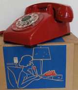 Red 500 Rotary Telephone