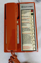 Orange  Touch a matic  Western Electric 