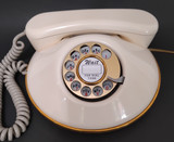 Pancake phone Western Electric White/ Gold trim