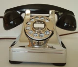 Antique Western Electric telephone Model 302 "PREWAR" Restored Chrome Beauty