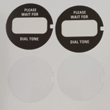   Western Electric number cards and  acetate plastic discs 2 ea
