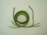 Western Electric Green cloth receiver cord   with ties 
