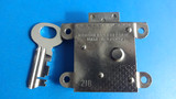 3 slot payphone upper housing lock and key 21B  Northern Electric Western Electric, AE