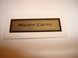 Western Electric water decal