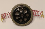 Candlestick telephone and wood wall phone transmitter element