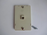 Modular wall jack for modular wall telephones 