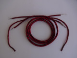 Fat Rattlesnake receiver cord  Red/ Black color Pin/Spade with ties