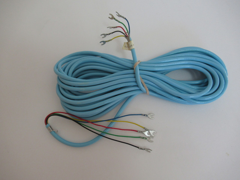 Princess Line Cord Light Blue/Turquoise 5 conductor 7ft 