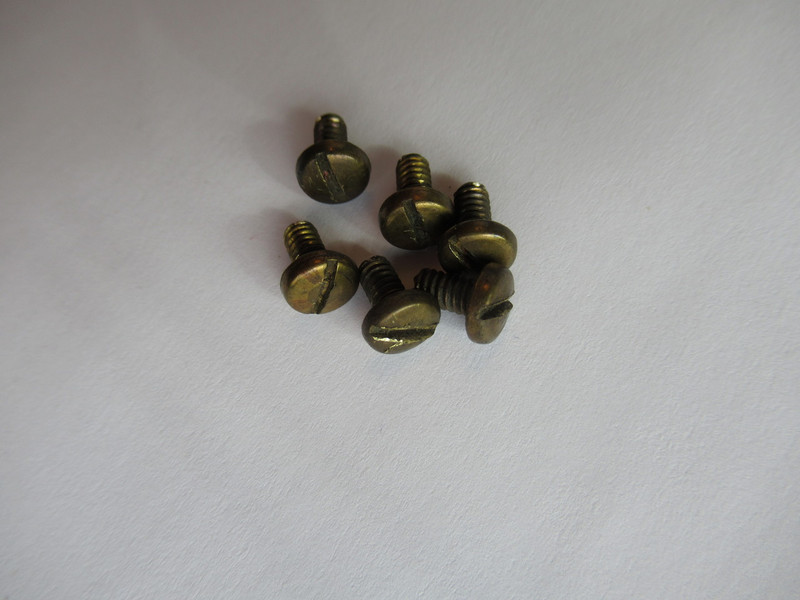 Brass terminal screws set of 6 Western Electric