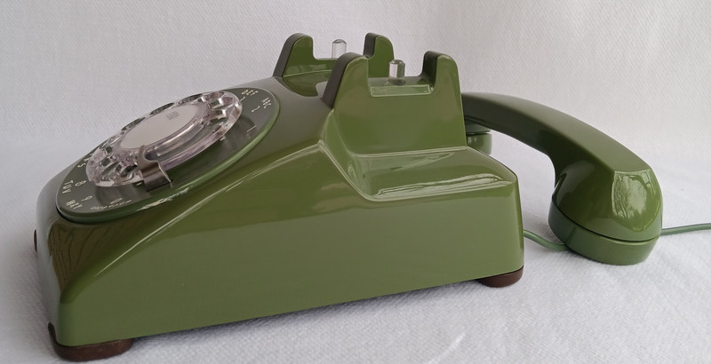Moss Green 500 series rotary telephone  telephone