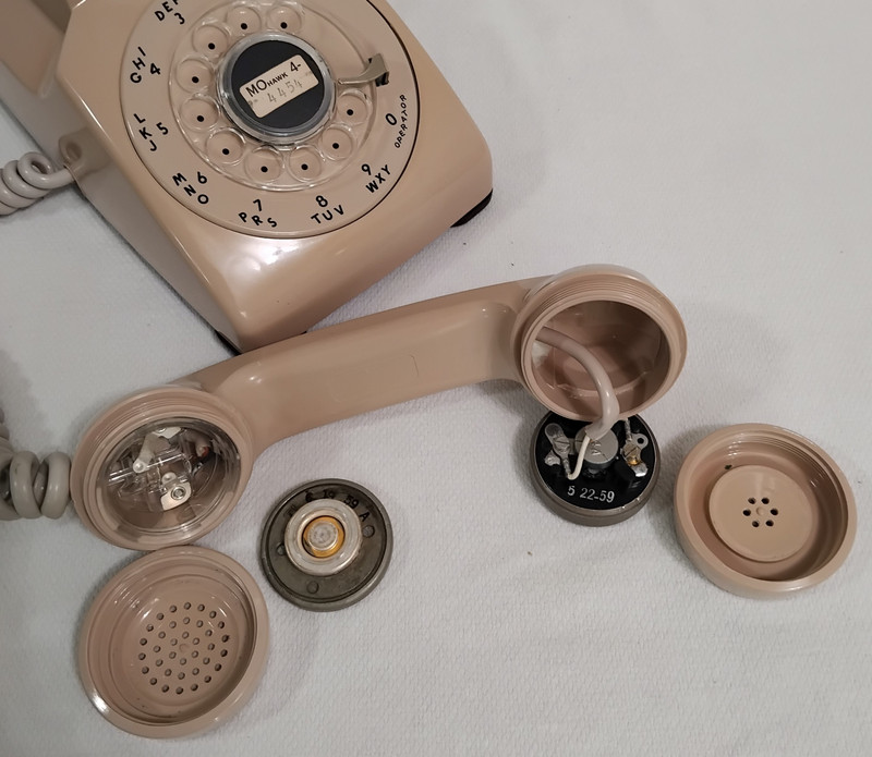 Western Electric 500 desk phone Rose Beige WE 1959  "MOhawk 4"