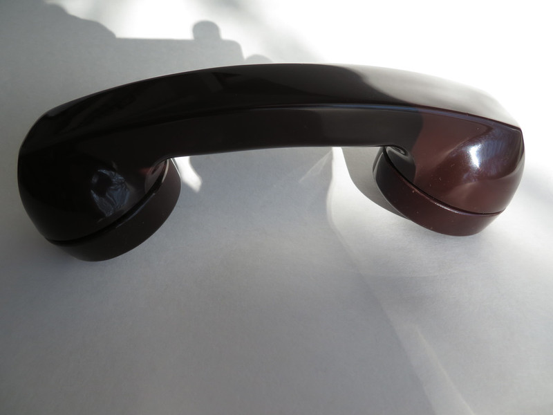 Mahogany  500 handset Soft plastic Western Electric