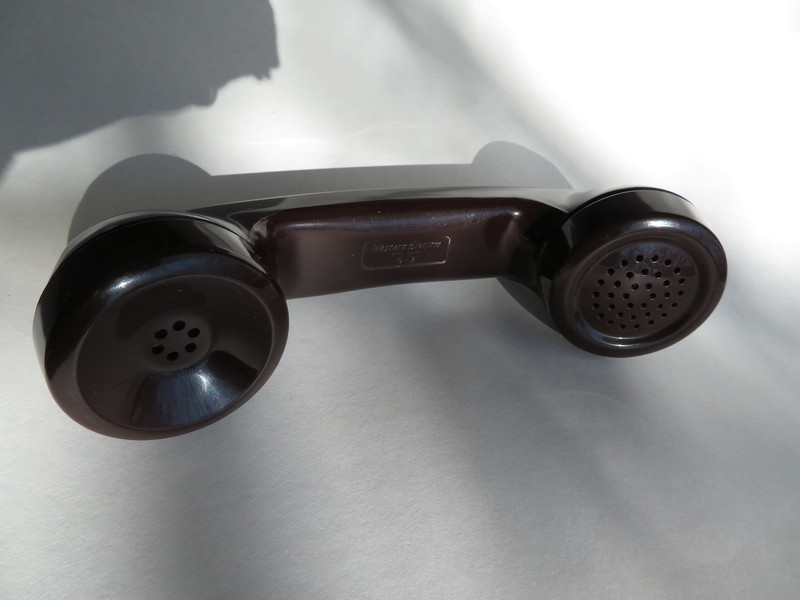 Mahogany  500 handset Soft plastic Western Electric