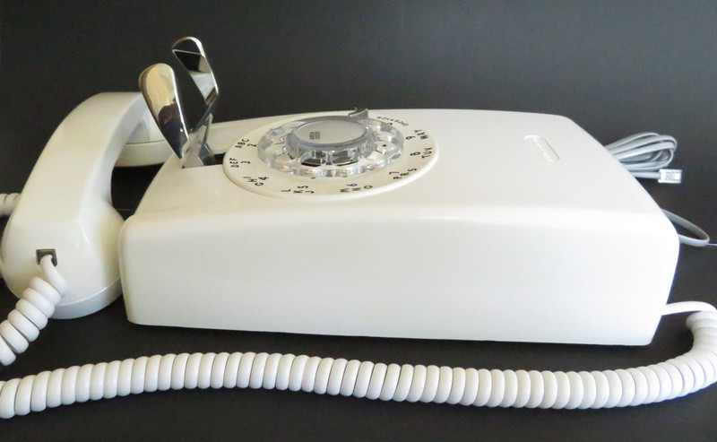 Western Electric 554  White wall telephone
