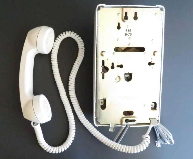 Western Electric 554  White wall telephone