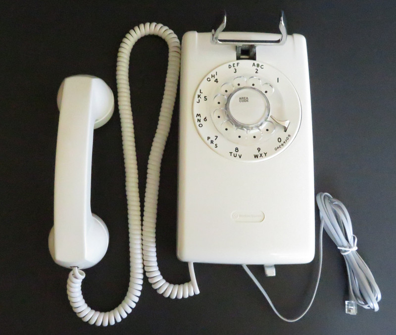 Western Electric 554  White wall telephone