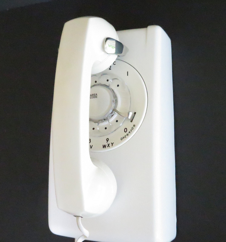 Western Electric 554  White wall telephone