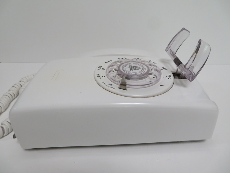 Western Electric 554  White telephone
