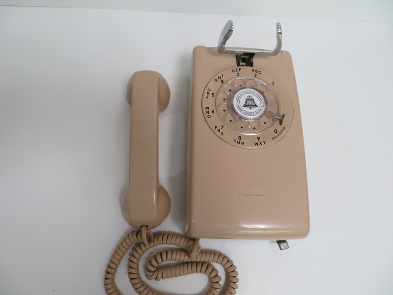 Rose Beige 544 Western Electric wall phone