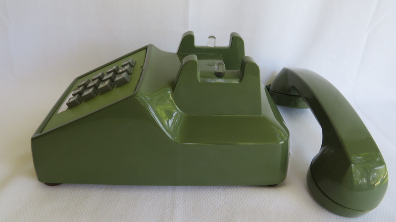Moss Green Western Electric telephone 2500 touch tone beauty Works  