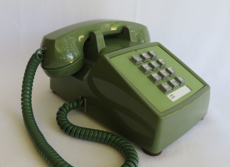 Moss Green Western Electric telephone 2500 touch tone beauty Works  