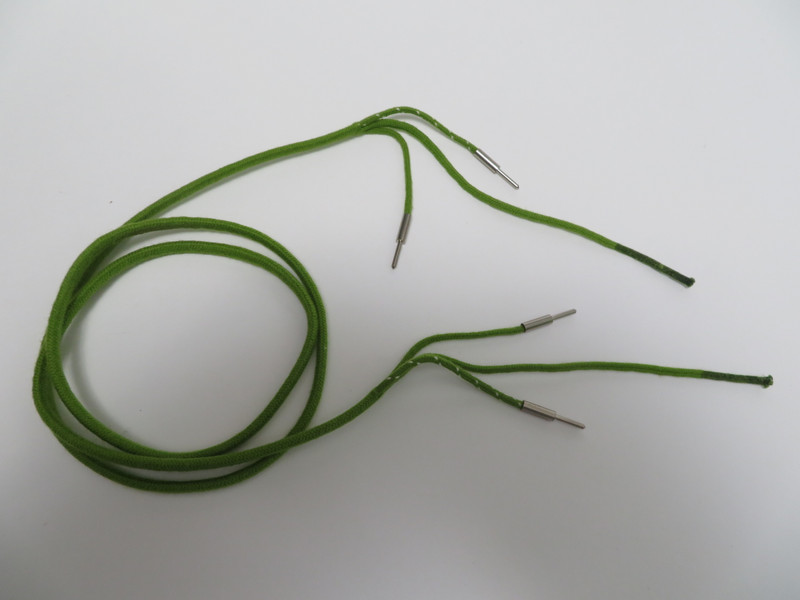 Green receiver cord pin/pin with ties 